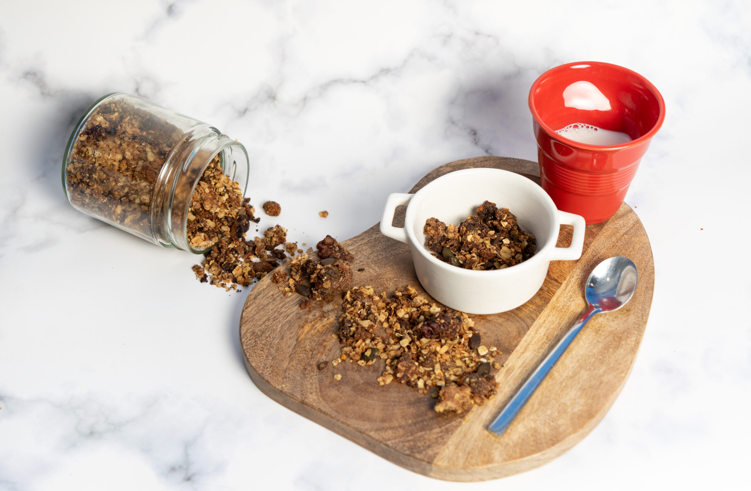 Granola artesanal de canela y naranja (350 gr)